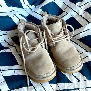 Ugg Neumel Lace Up Booties Size 7 Gray